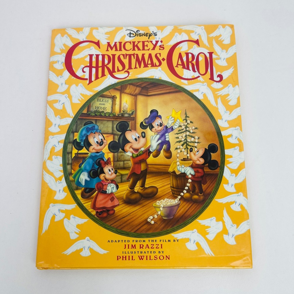 Disney Book Mickey's Christmas Carol Hardcover Jim Razzi Phil Wilson